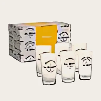 Coffret de 6 verres à bière Joke