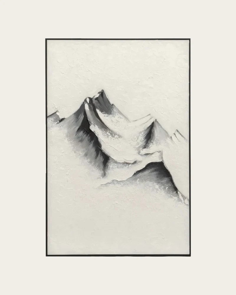 Toile 3D Sommet enneigé, 60 × 90 cm