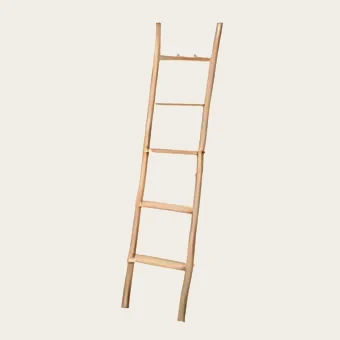 Échelle déco Chamonix en sapin naturel, 157,5 cm