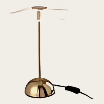Lampe LED fleur dorée, petit modèle, 31 cm