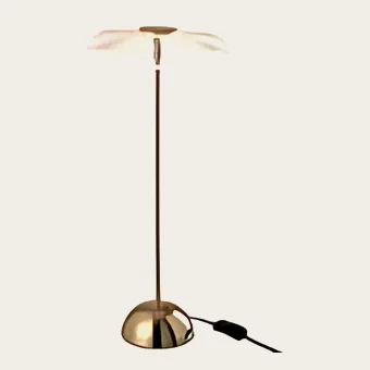 Lampe LED fleur dorée, grand modèle, 50 cm